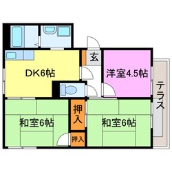 メゾンベゴワードA・Bの物件間取画像